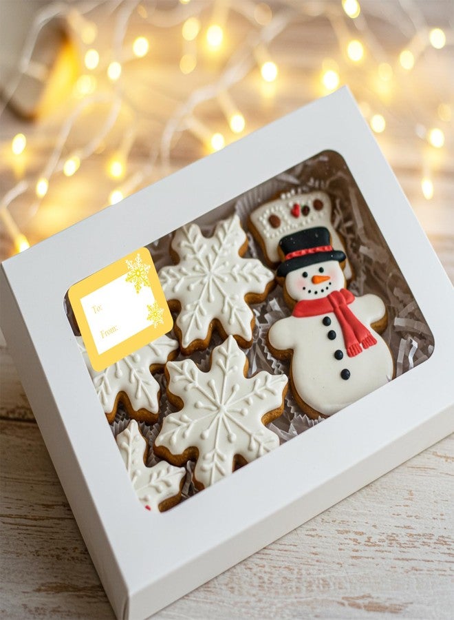 بيشيدا ملصقات هدايا عيد الميلاد من بيشيدا، 128 قطعة، 16 تصميمًا، ملصقات أسماء هدايا "عيد ميلاد سعيد" و"من" للهدايا، 3 × 2 بوصة، ملصقات أسماء هدايا ذاتية اللصق للأعمال اليدوية. - Image 3